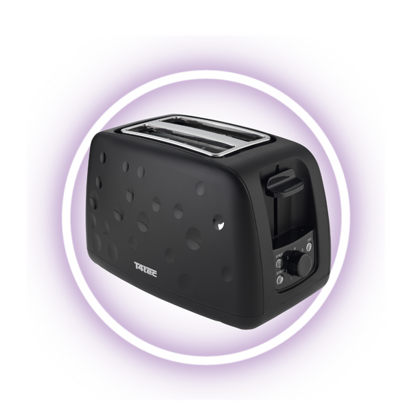 T4tec British Design | Black 2 Slice Toaster | TT-TOT8472SLShop Online