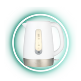 T4tec British Design | White Fast Boil Cordless Kettle