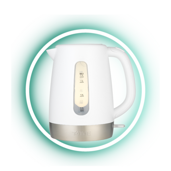 T4tec British Design | White Fast Boil Cordless Kettle