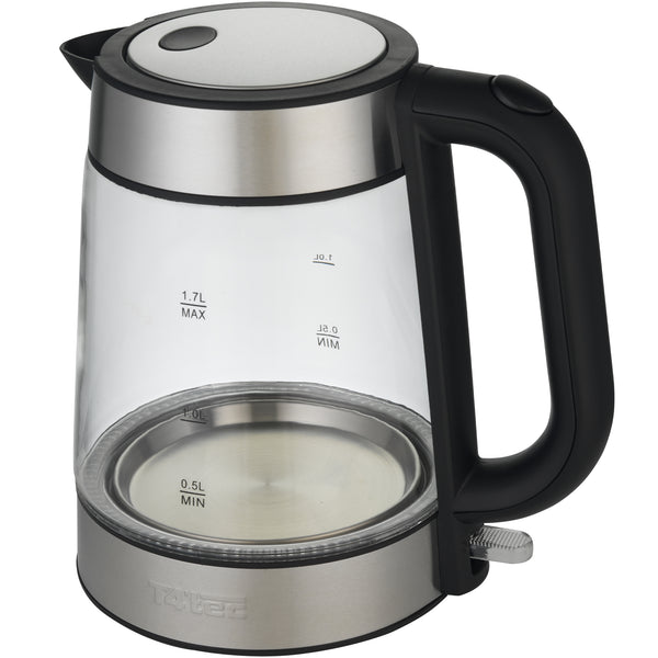 T4tec British Design | Glass Fast boil Cordless Kettle