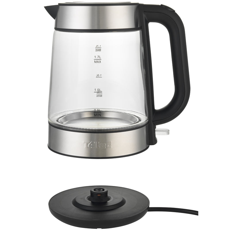 T4tec British Design | Glass Fast boil Cordless Kettle