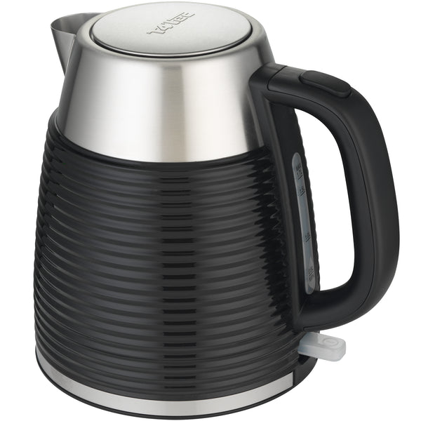 T4tec British Design |  Black & Stainless-steel Cordless Kettle