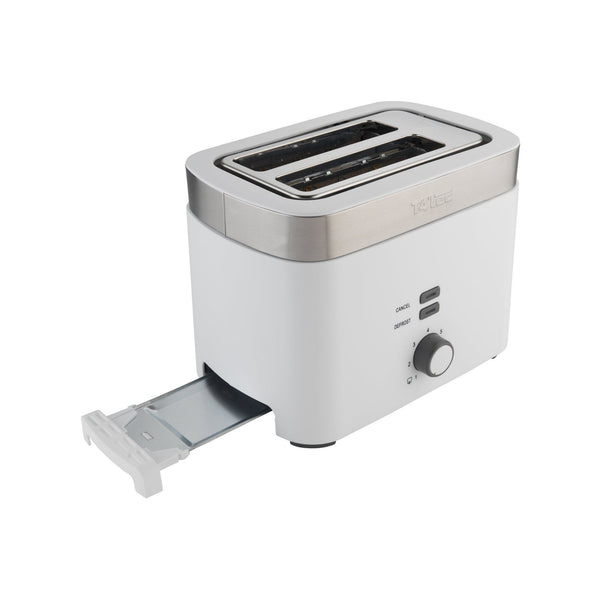 T4tec British Design | White 2 Slice Toaster | Shop Online